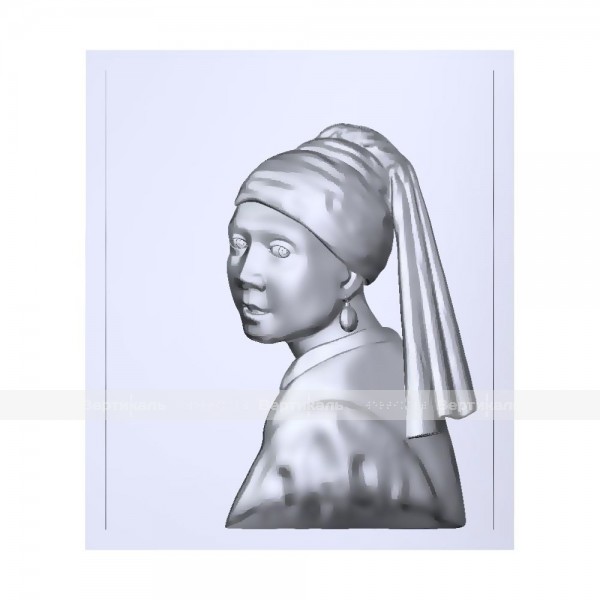 Картина 3D «Девушка с жемчужной серёжкой», тактильная – фото № 5