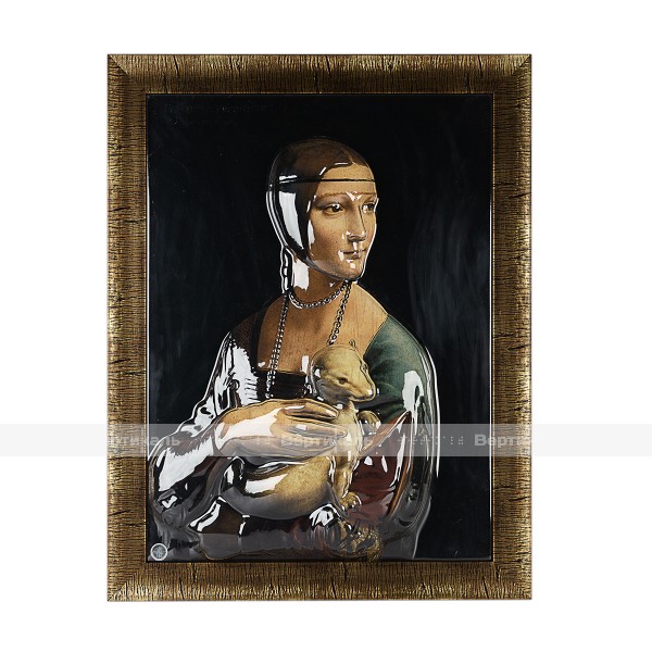 Картина 3D «Дама с горностаем», тактильная – фото № 1