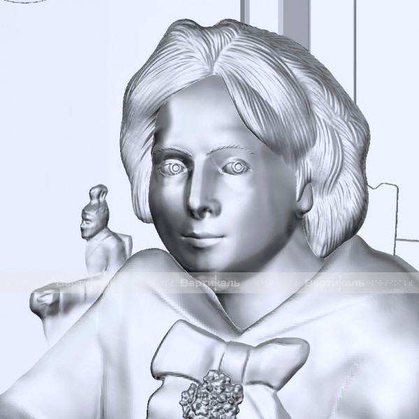 Картина 3D «Девочка с персиками», тактильная – фото № 5