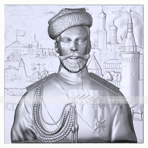Картина 3D «Император Николай II», тактильная – фото № 3