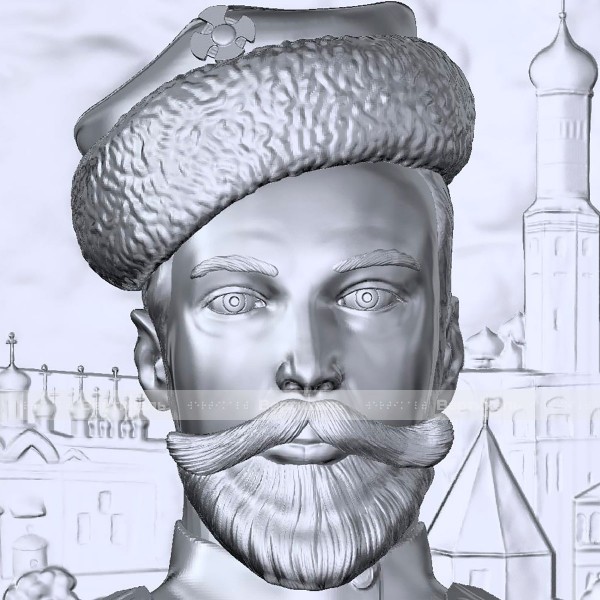 Картина 3D «Император Николай II», тактильная – фото № 4
