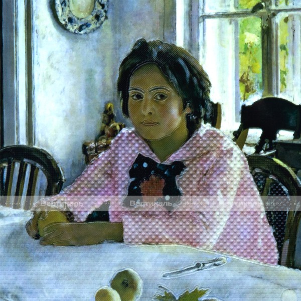 Картина 2D «Девочка с персиками», тактильная – фото № 2