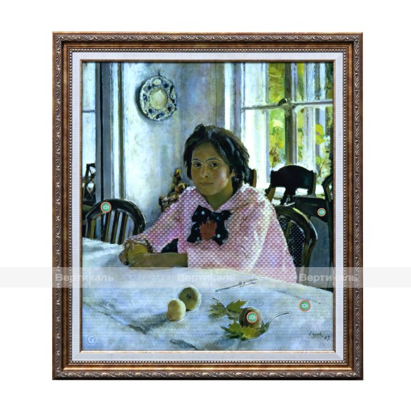 Картина 2D «Девочка с персиками», тактильная – фото № 3