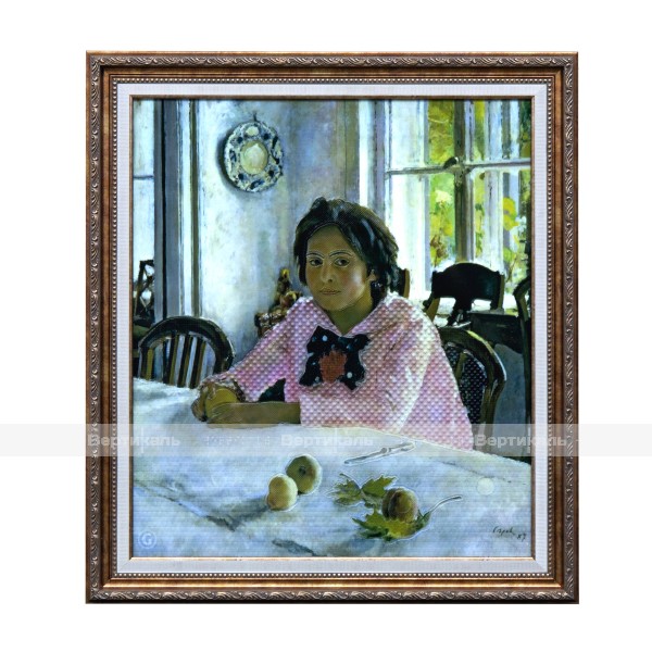 Картина 2D «Девочка с персиками», тактильная – фото № 1