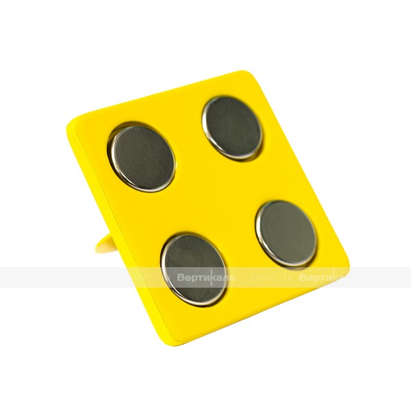 "Тифлопоиск 2х2", квадратный, сталь, желтый, 75х75 мм – фото № 1