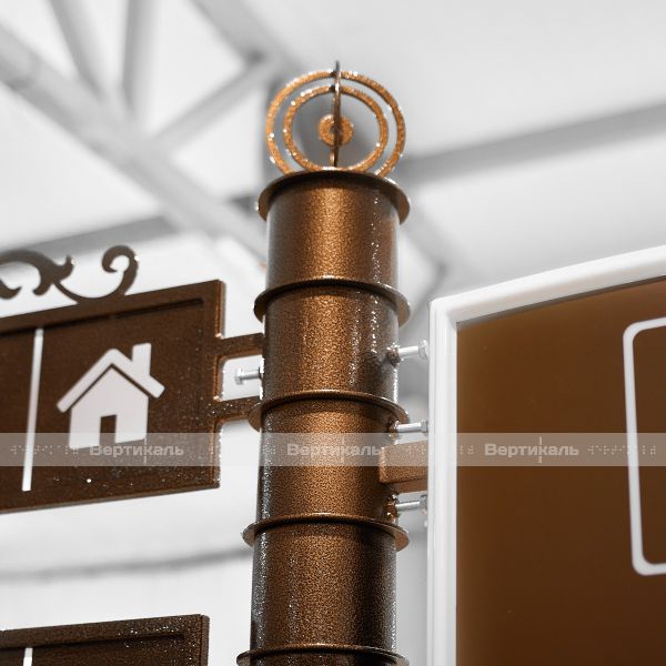 Указатель туристический на три направления со световым коробом и поворотными механизмами 2470х1725мм – фото № 8