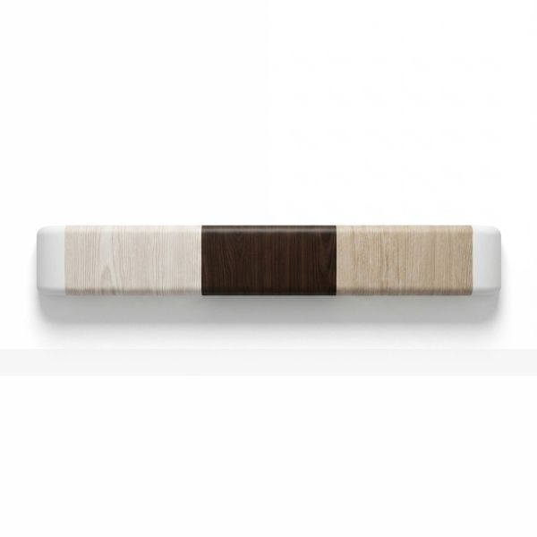 Поручень-отбойник с AL усилителем ГОРИЗОНТ H140, декоративное покрытие «Дерево», выставочный – фото № 2