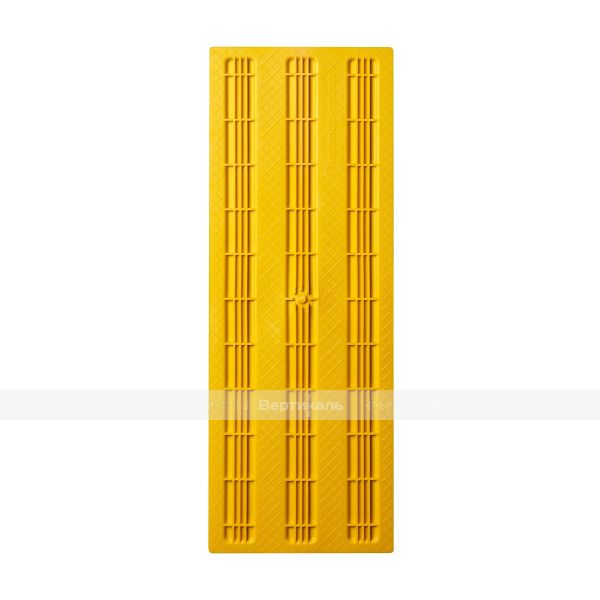 Плитка тактильная (направление движения, зона получения услуг) 180х500х4, ПВХ, жёлтый, самоклей – фото № 2
