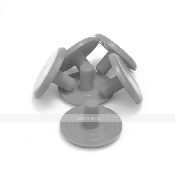 Конус тактильный, гладкий, со штифтом, D35x35, H-4мм, I-15мм, PU, серый (преодолимое препятствие, непреодолимое препятствие) – фото № 3