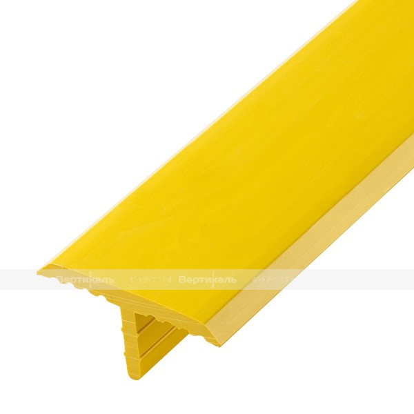 "Холодный пластик", направляющая полоса с закладным элементом, ВхШ 5х30, жёлтая – фото № 1