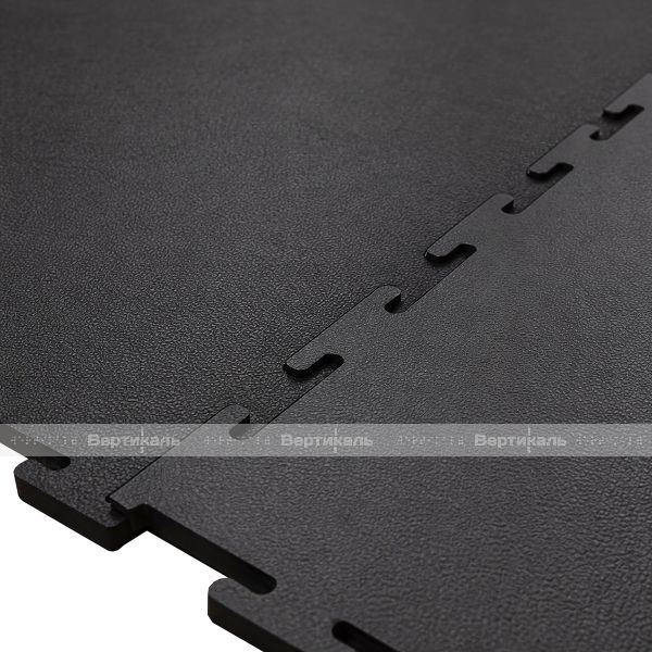 Модульное покрытие для пола из ПВХ, модель 1, размер 400х400х5 мм, цвет чёрный – фото № 3