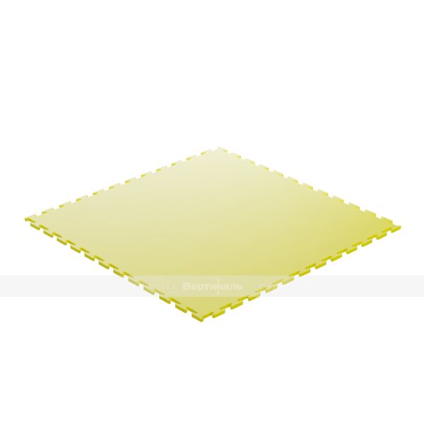 Модульное покрытие для пола из ПВХ, модель 1, размер 400х400х5 мм, цвет жёлтый – фото № 1