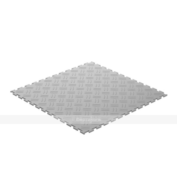 Модульное покрытие для пола из ПВХ, модель 2, размер 400х400х5 мм, цвет серый – фото № 1