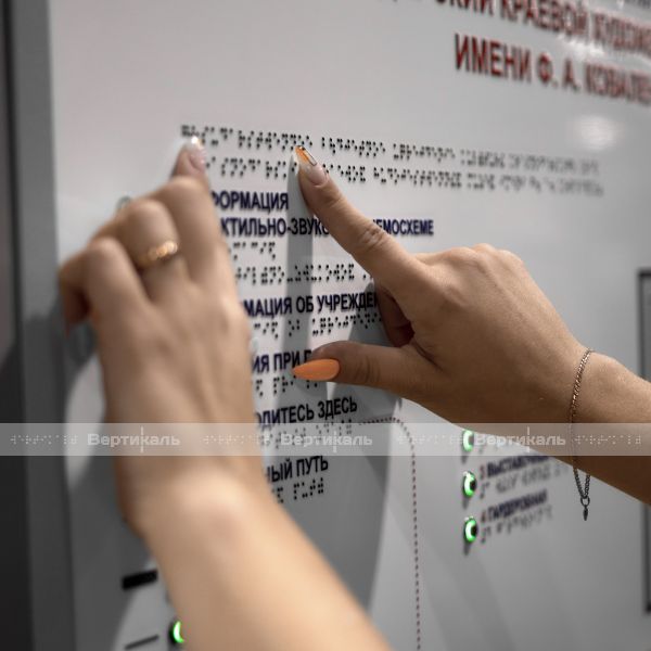 Мнемосхема тактильно-звуковая для входной группы, тип 2, белого цвета – фото № 16