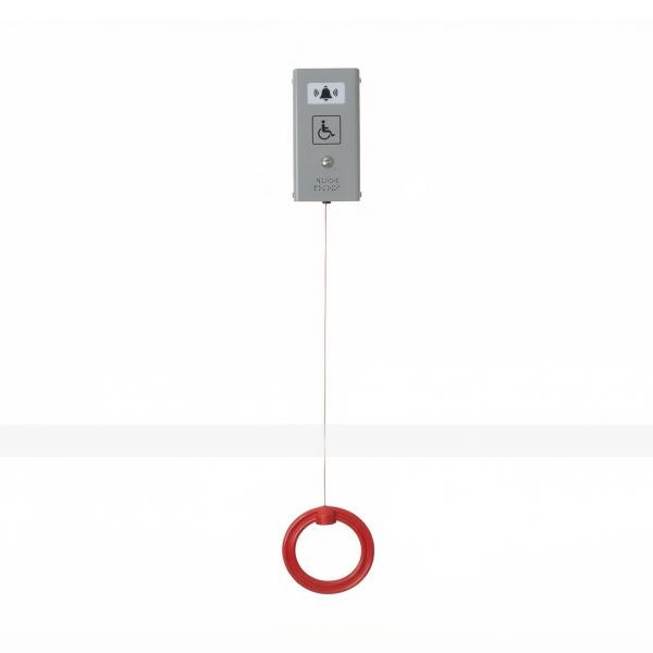 Антивандальная кнопка вызова серого цвета с сенсорной зоной активации из нержавеющей стали AISI 304 – фото № 2