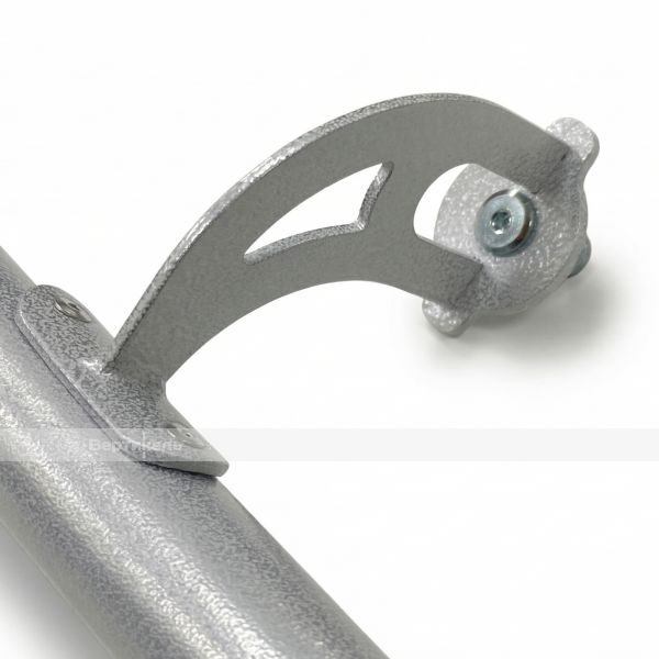 Поручни из стали с порошковой серой покраской для горизонтальной секции – фото № 3