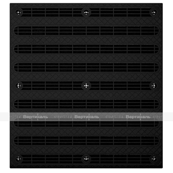 Плитка тактильная (направление движения, полоса) противоскользящая, 500х540х5, ПУ, черный – фото № 3