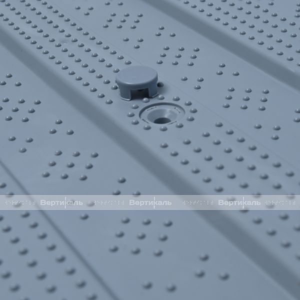 Плитка тактильная (направление движения, полоса) противоскользящая, 500х540х5, ПВХ, серый – фото № 8