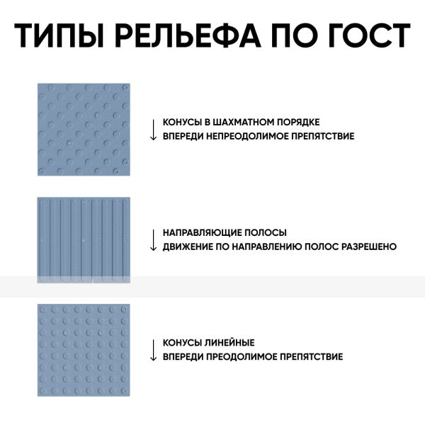 Плитка тактильная (направление движения, полоса) противоскользящая, 500х540х5, ПВХ, серый – фото № 4