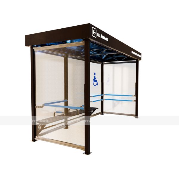 Остановка общественного транспорта для МГН антивандальная, эконом – фото № 3