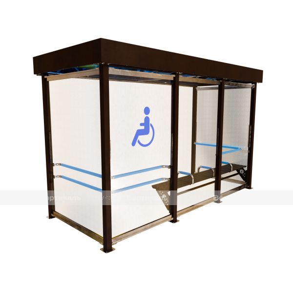 Остановка общественного транспорта для МГН антивандальная, эконом – фото № 4