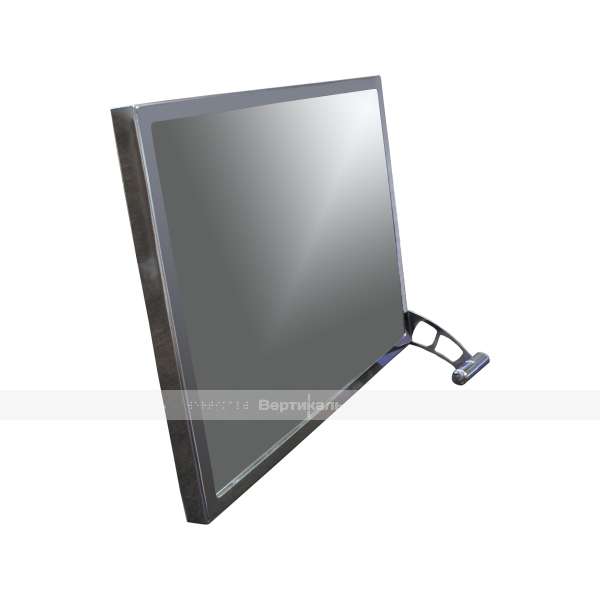 Зеркало поворотное, для МГН, со сменным зеркалом, травмобезопасное, нержавеющая сталь, 400х600 мм – фото № 2