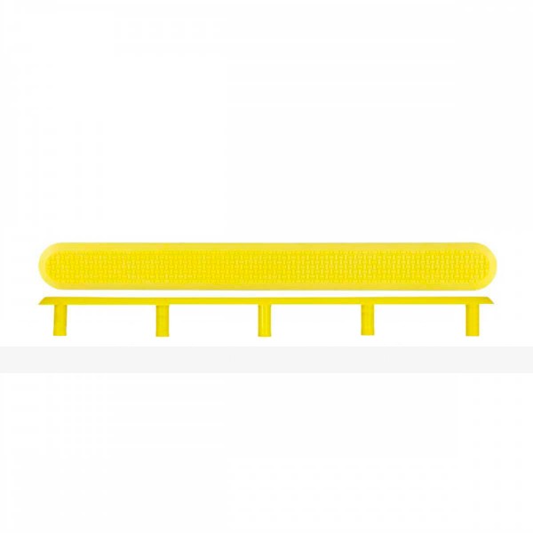 Полоса рифленая, со штифтом, 25х30х290, H-5мм, I-20мм, PVC, желтый (направление движения, зона получения услуг) – фото № 1