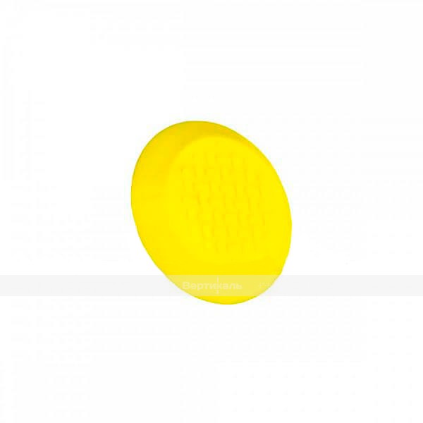 Конус рифленый, без штифта, D35x35, H-5мм, I-0мм, PVC, желтый (преодолимое препятствие, непреодолимое препятствие) – фото № 1