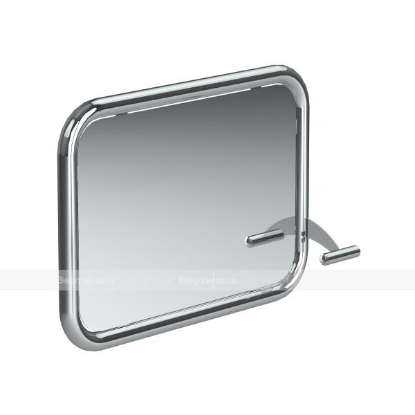 Зеркало поворотное, для МГН, травмобезопасное, нержавеющая сталь, 500x700 мм – фото № 2