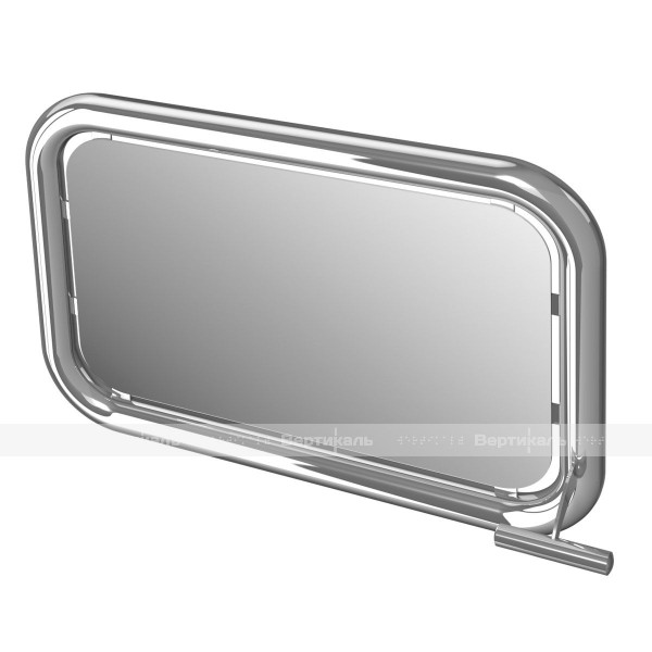 Зеркало поворотное, для МГН, травмобезопасное, нержавеющая сталь, индивидуальное – фото № 1