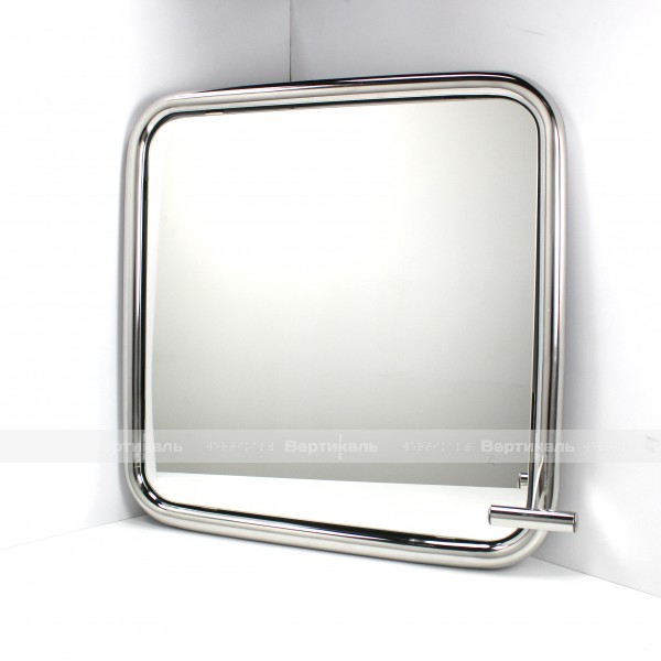 Зеркало поворотное, для МГН, травмобезопасное, нержавеющая сталь, 680x680 мм – фото № 3