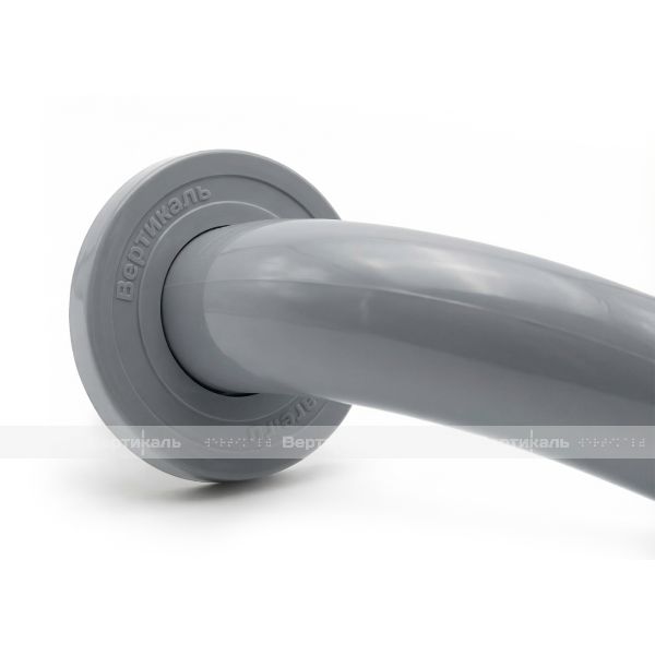 Поручень антибактериальный, пристенный, опорный, прямой, тип 3, D35 мм, серого цвета – фото № 5