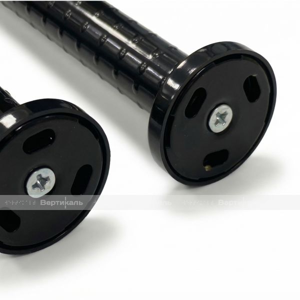 Поручень антибактериальный, пристенный, опорный, не откидной, D35 мм, черный – фото № 5