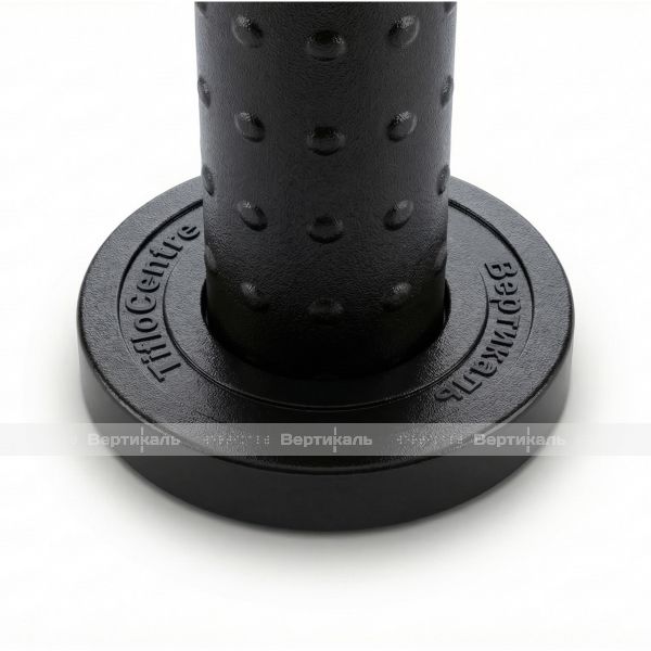 Поручень антибактериальный, пристенный, опорный, не откидной, D35 мм, черный – фото № 6