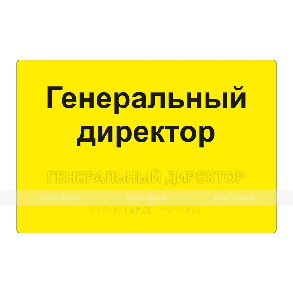 Табличка тактильная комплексная на основе композита 4 мм, ГОСТ, монохромная, 200х300 мм – фото № 1