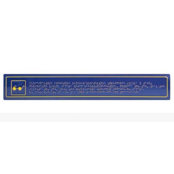 Тактильная табличка Брайлем полноцветная с защитным покрытием на композите с индивидуальными размерами – фото № 2