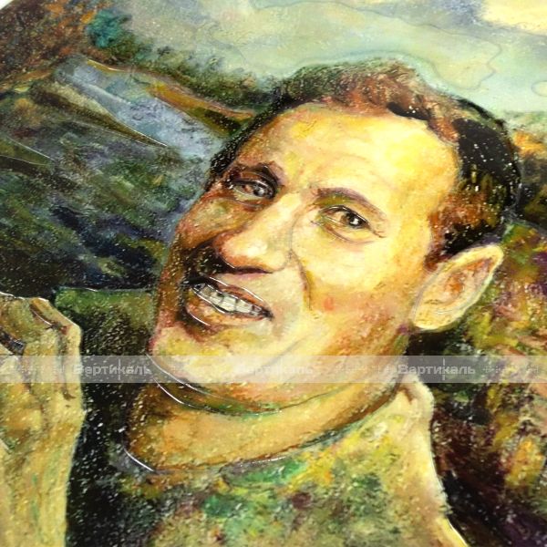 Картина 2D, Ануфриев В.Д. «Портрет Афанасьева Юрия Николаевича», тактильная – фото № 3