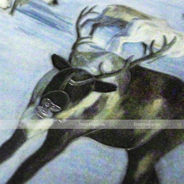 Картина 2D, Аляба Е.С. «Олени», тактильная – фото № 3