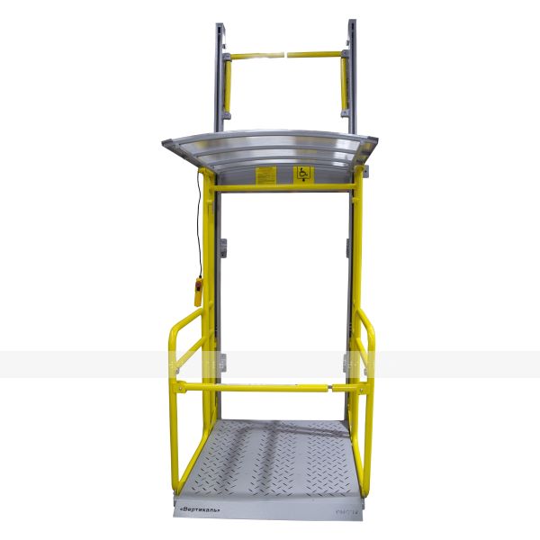 Платформа подъемная вертикального перемещения ПВт-ШР со складывающимся козырьком в противоударной упаковке – фото № 1