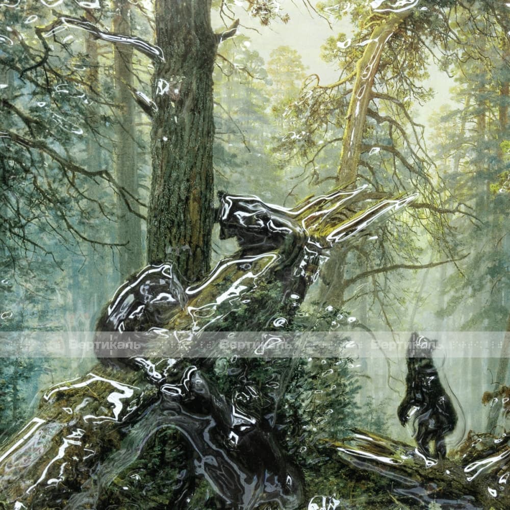 Тактильная 3D картина Утро в сосновом лесу в интернет магазине  Тифлоцентр.рф