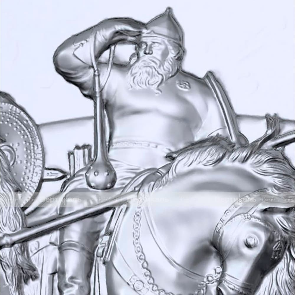 Тактильная 3D картина Три богатыря Васнецова В.М. купить по доступной цене